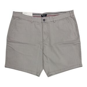 Light Grey - Sperry Men's Regular Fit Flex Cotton Vintage Washed Flat-Front Shor